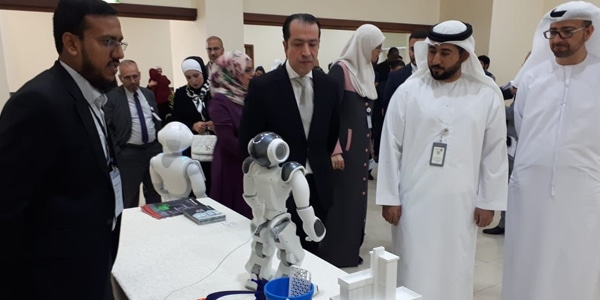 Microsafe Showcases Sterilisation Solutions With Softbank’s Whiz And Gambit Robots At Arab Health