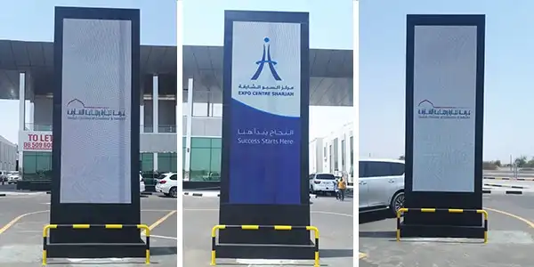 Expo Al Dhaid takes delivery of bespoke display screens from Jackys Business Solutions