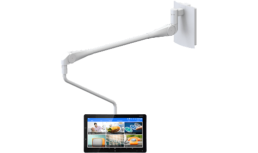WallArm 500 plus: Thanks to its swivel joints and their individual configuration for special room conditions, the WallMount.Arm 500 plus is a flexible solution for almost every patient room.