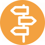Way finding and information icon