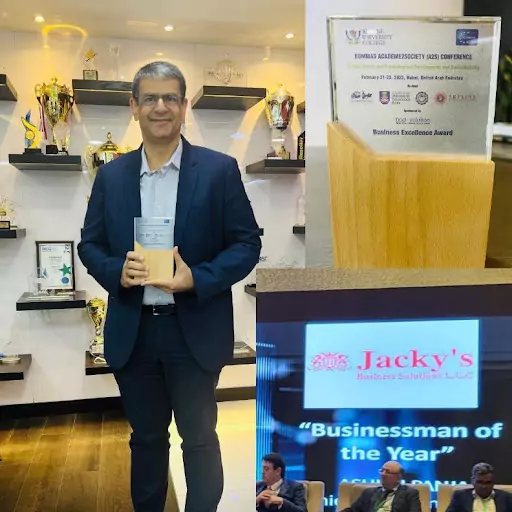 Jacky’s Group COO, Mr. Ashish Panjabi was awarded the Businessman of The YEAR Award for 2023
