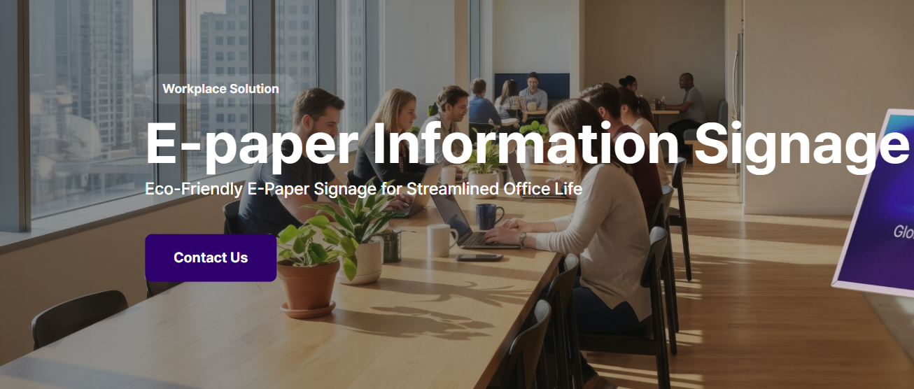E-paper information signage